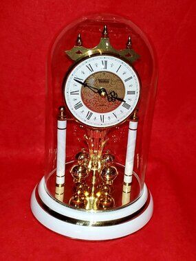 Glass Domed Clock - Made in Germany - Mint As New Condition